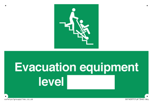 Evacuation equipment level